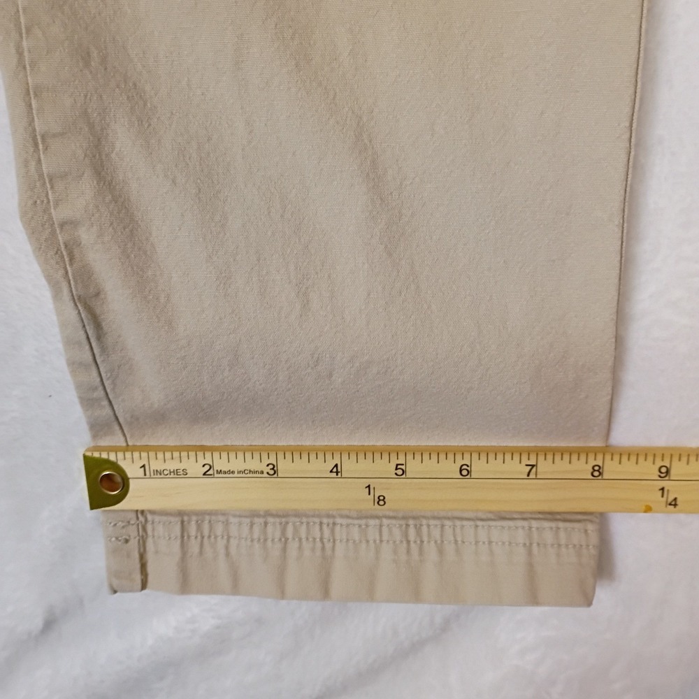 Columbia Men's Tan Straight Leg Chino Pants 38W 34L Cotton Blend Regular Fit - Picture 8 of 13